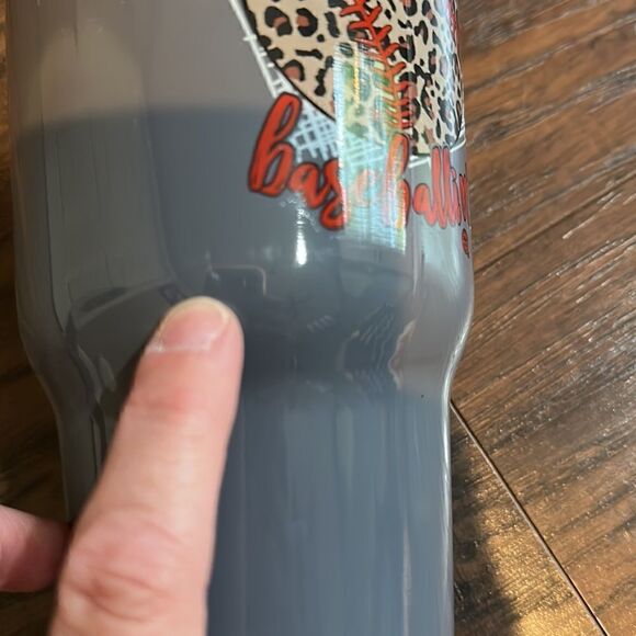 Girlie girl Originals baseballin’ Insulated Travel Mug - Picture 4 of 5